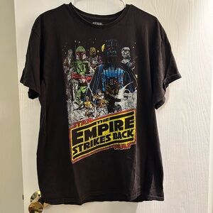 Star Wars Black Tee with Colorful Graphic